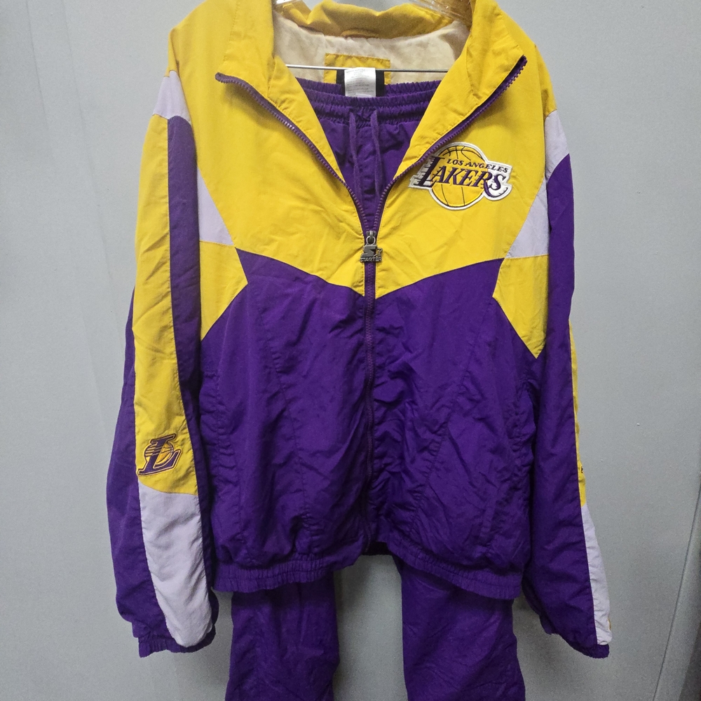 STARTER Purple and Yellow Lakers Jacket
